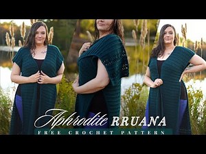 Aphrodite Ruana | FREE Easy Crochet Pattern | Size Inclusive (XS-5XL)