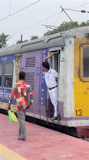 On duty train manager sir of EMU local train #shorts
