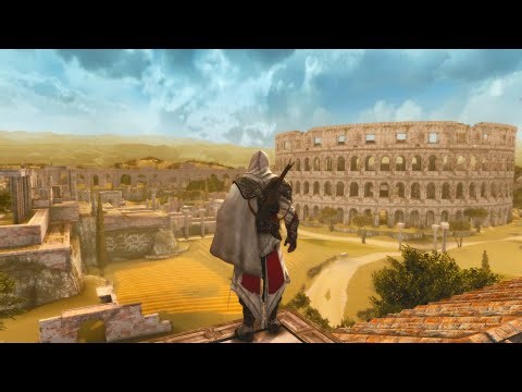 Walking through Rome - Antico District - Assassins Creed Brotherhood Remaster (2022)