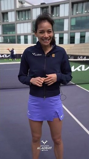 Alizé Lim at the Rafa Nadal Academy