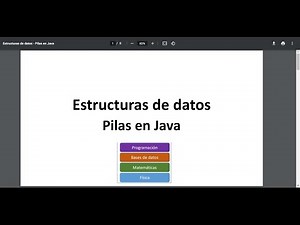 Estructuras de datos - Pilas en Java (Parte 1)