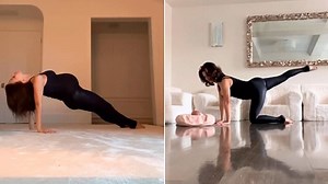Hilaria Baldwin shares yoga routine before & after pregnancy