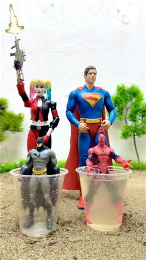 Spider-Man vs Batman want to relax #shortvideo #marvel #spiderman