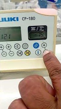 how to set handweel position on single needle lock stitch machine (programme number 121)
