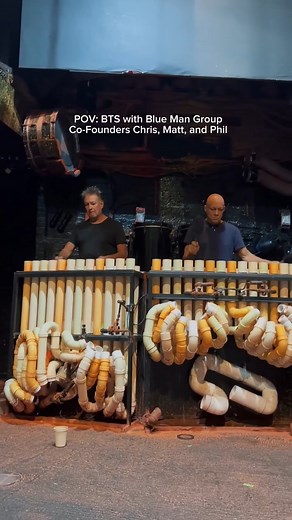 As part of the farewell celebration #BlueManNYC, Blue Man Group co-founders Chris Wink, Matt Goldman, and Phil Stanton will return to the stage as Blue Men for two special performances at Astor Place Theatre. They will perform at the January 9th performance at 4:00 PM and the January 24 performance at 8:00 PM. | Blue Man Group