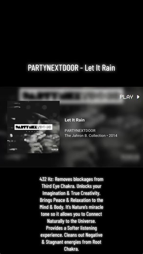 😌 #PARTYNEXTDOOR #JahronBCollection #432Hz #fyp #fypシ #HealingMusic #xyzbca #SpiritualTikTok #Solfeggio #444 #rnb #rnbvibes