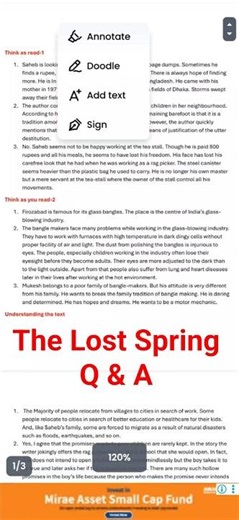 The Lost Spring. Questions and answers.