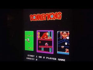 Donkey Kong arcade gameplay (ArcadeSD)
