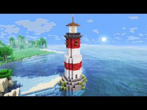 How to Build a small Lighthouse in Minecraft - Minecraft small Lighthouse Tutorial