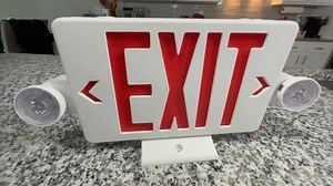 Watch Commercial Exit Sign with Many Setup Options on Amazon Live