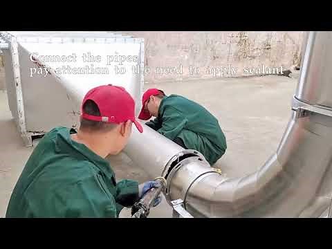 Cassava flour production line Cassava flour processing line machines installation guide video