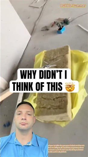 Genius DIY Ceiling Hack Saves Your Back! 🤯 #constructionhacks