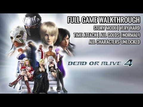 DEAD OR ALIVE 4 | FULL GAME | STORY MODE | Very Hard | All Characters Unlocked | 4K 60FPS