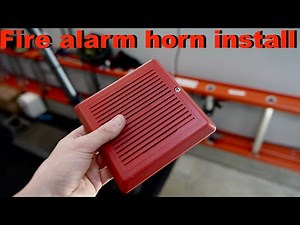 Fire Alarm Horn Installation