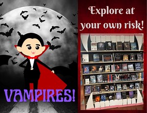 Vampires can be a real pain in the neck, but if you are craving some good vampire reads, take a trip to our latest display at the Denville Public Library! (look for the fangs!) | Denville Public Library