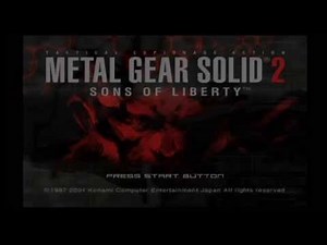Metal Gear Solid 2 Sons Of Liberty Title Screen & Intro