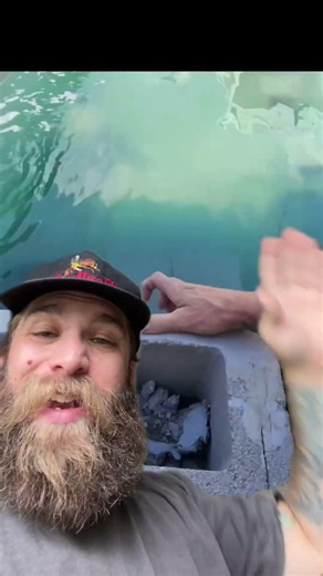 DIY cinder block pool #jeeplife #offroad #jeepwrangler #4x4 #cars #car #ford #offroading #shorts