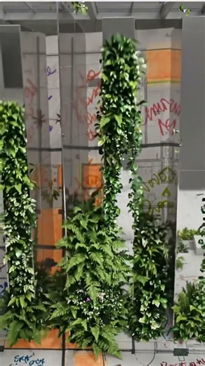 My Feng Shui Project a 🍀Big Secret Green Garden 🍀in The Middle of The House For Good Chi Energy 🍀