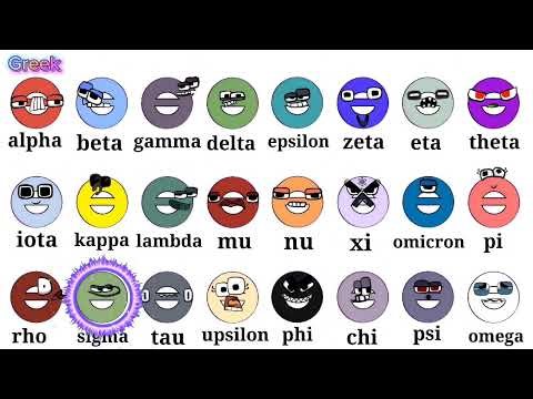 Greek alphabet lore song full compilation