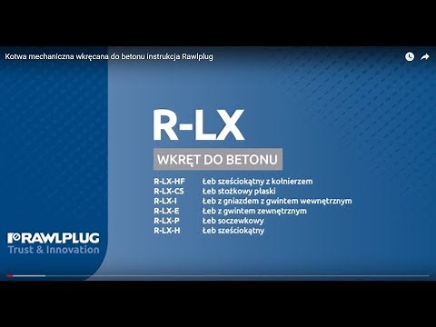 Mechanical screw-in anchor for concrete applications – Rawlplug tutorial
