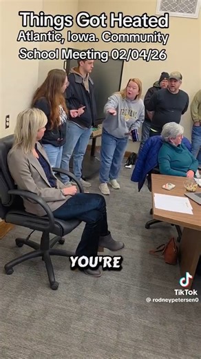 Parents confront Atlantic Iowa School District Board members after a school counselor allegedly sent inappropriate messages to students. The counselor hasn’t been fired or charged yet. What’s going on at Atlantic Community School District? | Libs of Tik Tok