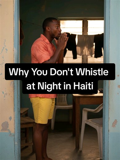 Why You Don't Whistle at Night in Haiti In Haiti, whistling at night is forbidden. Not discouraged—forbidden. The belief is that whistling after dark calls bad spirits: demons, lougawou (werewolves), baka (evil spirits). Parents stop children immediately with