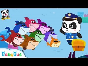 Baby Shark Vs Baby Panda Policeman | Number Song,Learn Colors | Kids Safety Tips | BabyBus Song