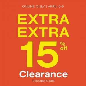 Online only! Save an extra 15% off Clearance. Styles from $19.99! Shop Now: https://bit.ly/3qQs3FA | cleo