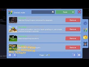 How To Add Mods In Your Server In MultiCraft (Simple)