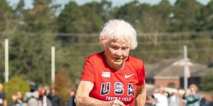 105-year-old runner breaks 100m record