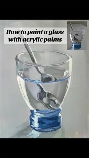 ✨ Learn how to paint glass and reflections with acrylics! This quick study is all about capturing transparency, light, and color balance. Even simple objects can become beautiful practice for your painting skills 💙 Would you like to see a full tutorial like this on Patreon? 🎨#acrylicpainting #paintingtechnique #arttutorial #stilllifeart #learnpainting #acrylicartist #realisticpainting #howtopaint #paintingstudy #artprocess #paintingreflections #glasspainting #filadorapainter #patreonartist #ac