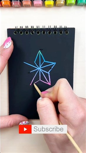 How to Draw 3D Star using Engraving ⭐️ Drawing Tutorial #drawingtutorial #star #howtodraw #draw