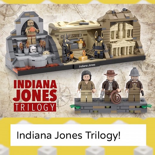 This is BenBuildsLego's Indiana Jones Trilogy! (Snakes not included 😉) Take a look at one of this weeks 10K Club interview with Ben and find out everything there is to know about the microscale/skyline build: http://ow.ly/SJPB50AILz0 | LEGO Ideas