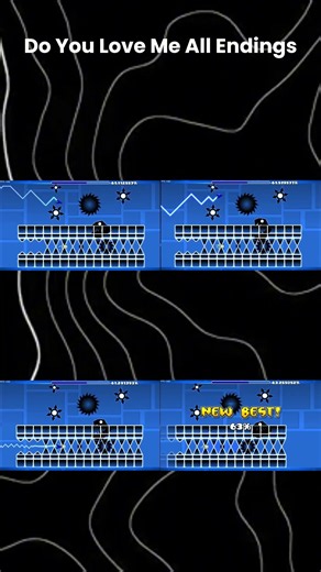 Do You Love Me All Endings GD #gd #brainrot #fyp #geometrydash ; use esse audio para um inscrito!