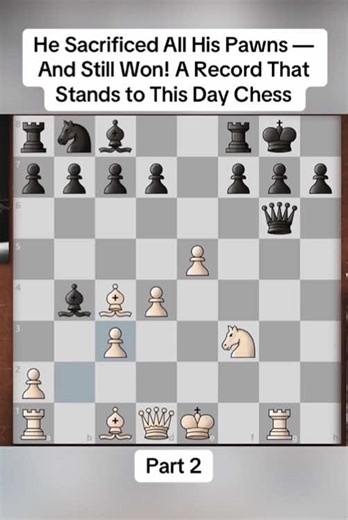 He Sacrificed All His Pawns and Still Won!