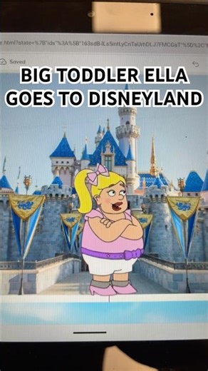 Big Toddler Ella Goes To Disneyland