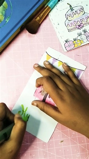 "This card took only 5 minutes ❤️" #shorts #viralshort #handmade #craft