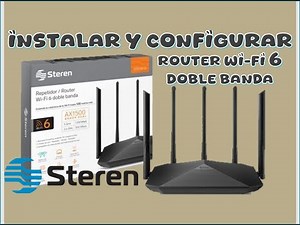 Router STEREN Wi Fi 6 doble banda