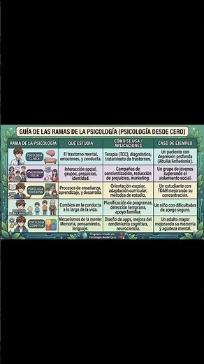 guía de la psicología las ramas de la psicología