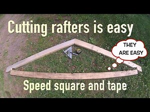 Cutting a Rafter using a speed square is easy, bird's mouth included