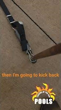 HOW TO: Remove the springs on your mesh safety cover!! #pool #poolow #pooltips #safety #safetycover