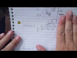 DCMAM: Solving Equations w/ Variables on Both Sides