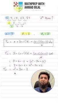 nth term formulas for Quadratic & Cubic Sequences | IGCSE / O Level Maths