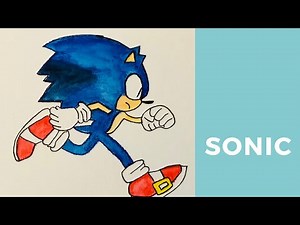 How to draw and paint Sonic the Hedgehog