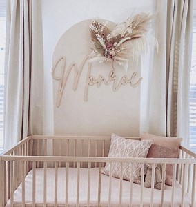 Large Wood Name Sign, Nursery Name Sign, Boho Nursery Sign , Above Crib Cut Out, Layered Baby Name Sign, Double Baby Name Sign, Cut Out Sign - Etsy