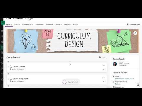 Copying Content from One Blackboard Course to Another