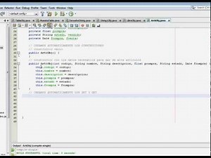 NetBeans Java, creacion automatica de constructores y metodos SET y GET