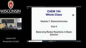 Module 7 Part 4 Balancing Redox in Basic Solution - Quiz