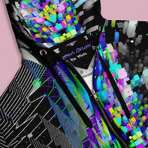 Trippy Black Techwear Hoodie Cyberpunk Full Zip up Hoodie Bold Graphic Streetwear All Over Print Rave Glitch Art Hoodie Warm EDM Outfit - Etsy