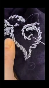very amazing pearl floral embroidery tutorial #embroiderypatterns #embroidery